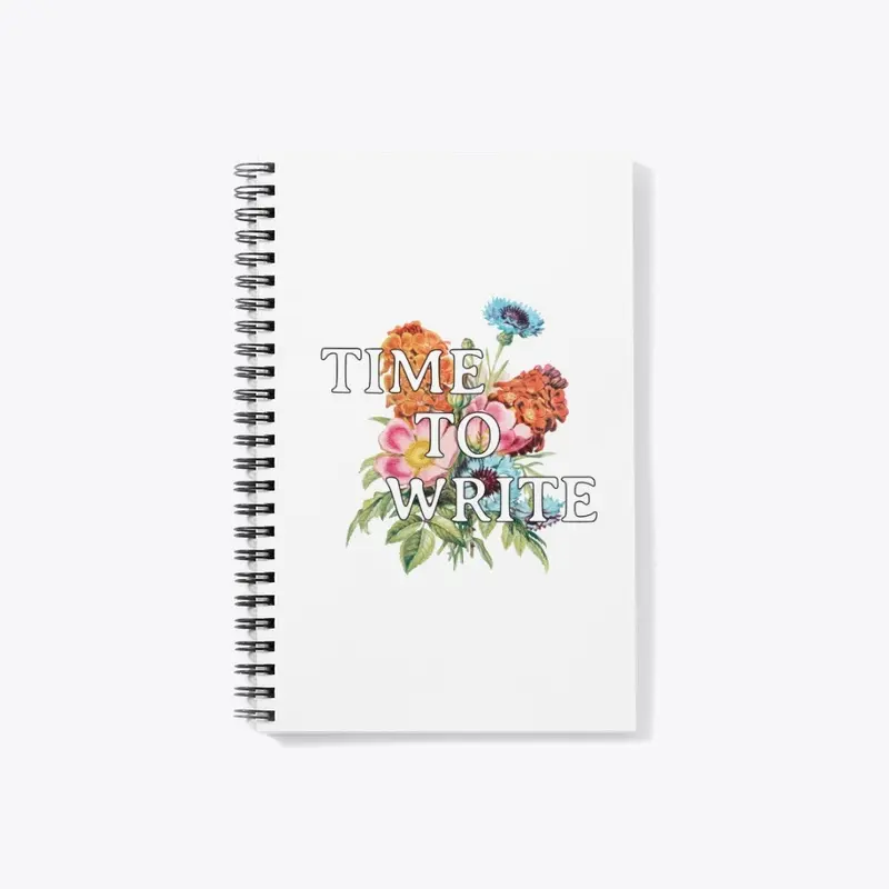 Time to Write - Vintage Floral Writer